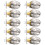 10Pack Bedroom Door Knobs Brushed Nickel Door Handles, Interior Door Knobs Locks Privacy Door Knobs Stainless Steel 1