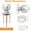 10Pack Bedroom Door Knobs Brushed Nickel Door Handles, Interior Door Knobs Locks Privacy Door Knobs Stainless Steel 4