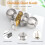 10Pack Bedroom Door Knobs Brushed Nickel Door Handles, Interior Door Knobs Locks Privacy Door Knobs Stainless Steel 2