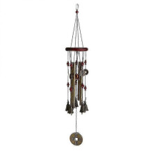 4 Tubes 5 Bells Copper Outdoor Wind Chimes for Garden and Patio