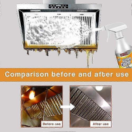 (2pcs) Kitchen Cleaner Spray Foam Grease Degreaser Remove Oil Dirt Cleaning Home 1