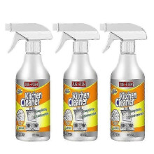 (3pcs) Kitchen Cleaner Spray Foam Grease Degreaser Remove Oil Dirt Cleaning Home