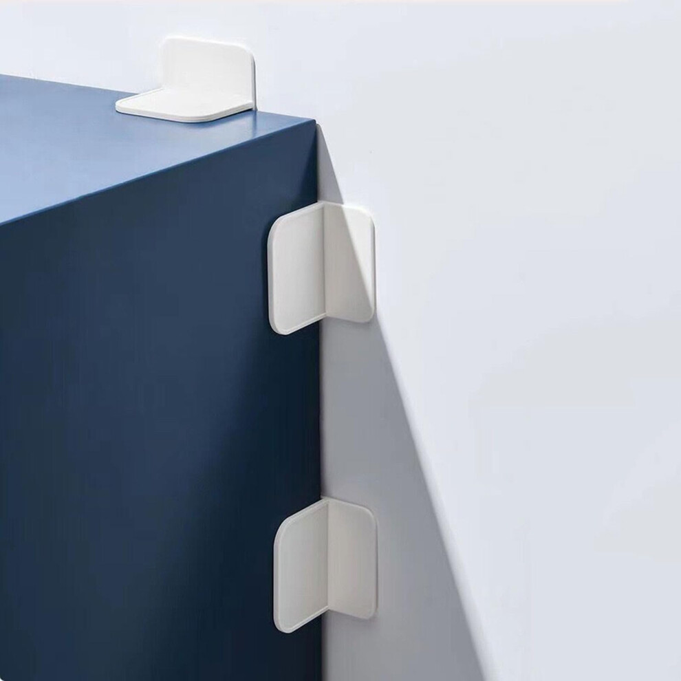 12 Packs Furniture Anchors for Baby Proofing, No Drill Adhesive Anti Tip Wall Anchor