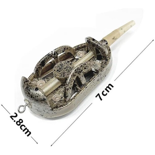 4 pcs Method Feeder,Fishing Inline Feeder,Carp Fishing Feeder Device Set,Carp Accessories with 1 oz 1