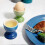 Plain Colourful Set Of 6 Egg Cups with Base, Colourful Egg Holder, Breakfast Accessories, Stoneware Tableware, Egg Stand 3