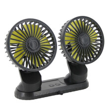 Car Cooling Fan 3Speed DualHead Large Automotive Fan for Car Home Office