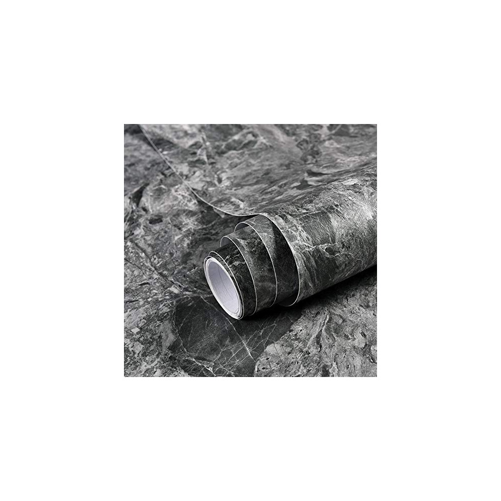 Gray Granite Peel And Stick Wallpaper Marble Paper 23.7'393' Matte Selfadhesive 820064815354