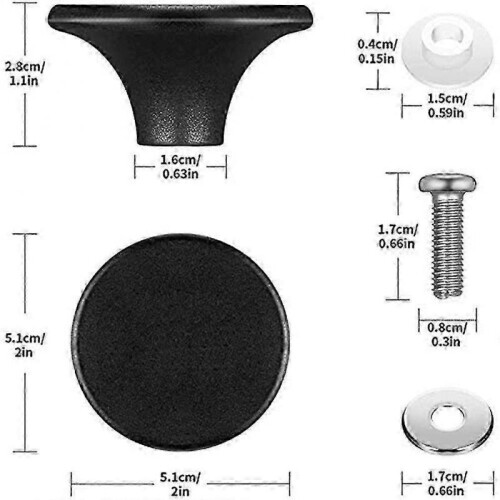 Replacement Knob for Dutch Oven, Bakelite Knob for Cooking Pots and Lids Handle, Suitable for Various Pot Designs 2