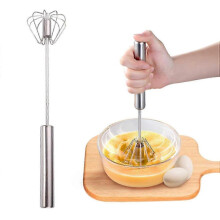 2-Piece Semi-Automatic Whisk Set Suitable for Various Brands Made of Durable Stainless Steel