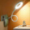 (Blue) Led Clip-on Reading Lamp Dimmable Eye Protection Table Lamp 5