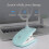 (Blue) Led Clip-on Reading Lamp Dimmable Eye Protection Table Lamp 2