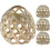 4pcs Woven Bamboo Pendant Light Shade Rustic Style Lamp Cover 7