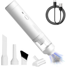Aspirateur  Main sans Fil, Aspirateur Voiture Puissant 2 en 1, Puissant 15000PA Mini Rechargeable Aspirateur sans Fil Portable avec Affichage Numrique
