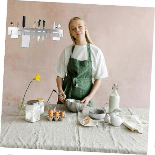 Silver Stainless Steel Tool Storage Rack for Kitchen Cabinet Board Door Organizer and Countertop Organization Solution 1