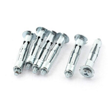 6 Pcs M5 x 42mm Thread Metal Split Sleeve Expansion Anchor Bolts Screws Nuts 62mm (Color : Multiple Colors, Size : Medium)