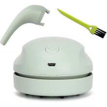 Mini aspirateur de bureau (vert), aspirateur de bureau rechargeable USB, aspirateur main sans fil, aspirateur de bureau portable, clavier d'ordin