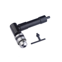 90 Degree Right Angle Drill Attachment, Electric Drill Adapter for Tight Spaces, Aluminum and Iron Construction, Hex Shank Fits Most Standard Drills