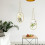 2 Pcs Glass Pressed Flower Frames Hanging Picture Clear Floating Octagon Geometric Double Frame 3