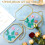 2 Pcs Glass Pressed Flower Frames Hanging Picture Clear Floating Octagon Geometric Double Frame 5