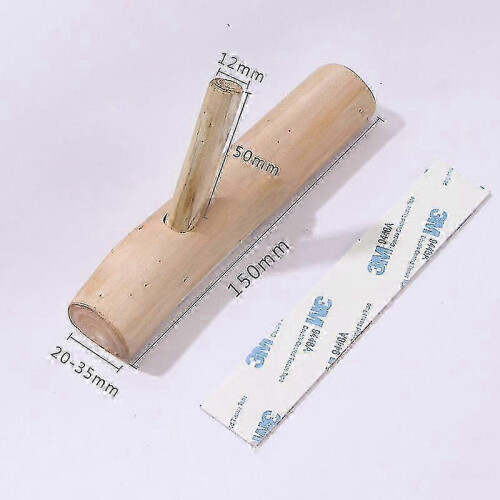 Rustic Wooden Wall Hooks for Coats, Tree Branch Style Adhesive Mounted Hooks, Suitable for Any Home Décor 2