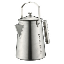CAMPINGMOON 1.5L Campfire Kettle Stainless Steel Camping Coffee Pot Full capacity 1.86L SW6
