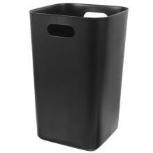 8 X 12inch Plastic Trash Can Rectangular Commercial Office Wastebasket, Black Waste Can,Garbage Can for Bathroom, Kitchen, Office, Bedroom