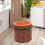 Storage Ottoman Foot Stool Footrest Toys Storage 5