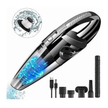 Flkwoh Aspirateur Main Sans Fil, Aspirateur Voiture De 3200 Pa, Puissance De 120w, Usb Rechargeable