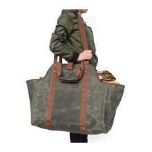 Firewood Tote Bag Supersized Firewood Wood Carrier Bag Log Camping Outdoor Holder