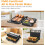 Panini Press Grill, 1000W Sandwich Maker with Ceramic Nonstick Plates, Opens 180 Degrees 2