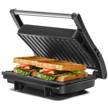 Panini Press Grill, 1000W Sandwich Maker with Ceramic Nonstick Plates, Opens 180 Degrees