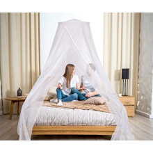 NoSeeUm Mesh Square Conical Mosquito Net for Queen Even King Bed, 2 Entries Camping Screen House Grey Color Indoor Outdoor Use
