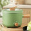 Electric Ramen Pot,NonStick Hot Pot with Handle,Adjustable Temperature Cooker 2