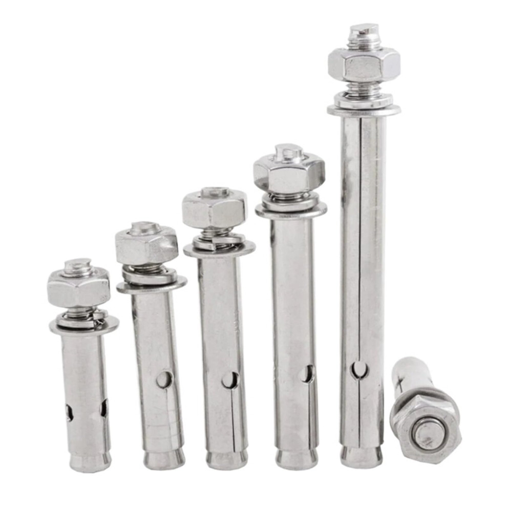 Expansion Bolts 316 Stainless Steel Expansion Screw Anchors Bolt For Concrete M6 M8 M10 M12 Wall Anchor Screw Fastener(M6x60mm2pcs) 395291723340