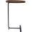 C Shaped Side Table, Walnut End Table for Sofa Couch Small Bedside Table Coffee Table Snack Table for Living Room Bedroom 4