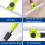 Floor Squeegee for Concrete  Tile Floor, with 51 Long Handle, Cleans 5