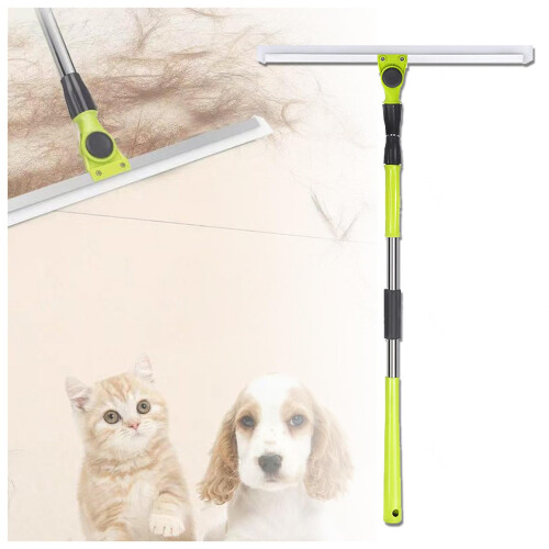 Floor Squeegee for Concrete  Tile Floor, with 51 Long Handle, Cleans