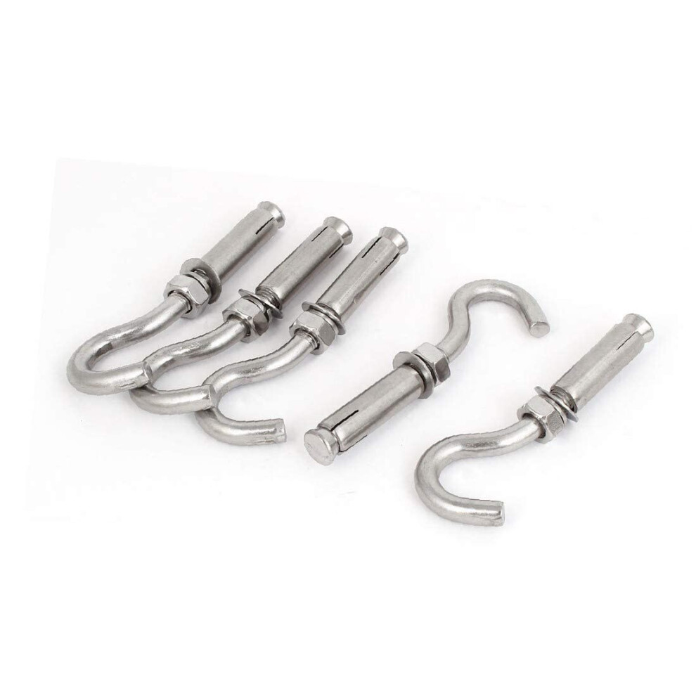 5Pcs 304 Stainless Steel Expansion Anchor Bolt Open Cup Hooks M10 (Color : Multiple Colors) 395291723968