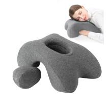 Desk Pillow for Napping, Travel Neck Pillow Memory Foam Wedge for Sleeping, Slow Rebound Back Pillow