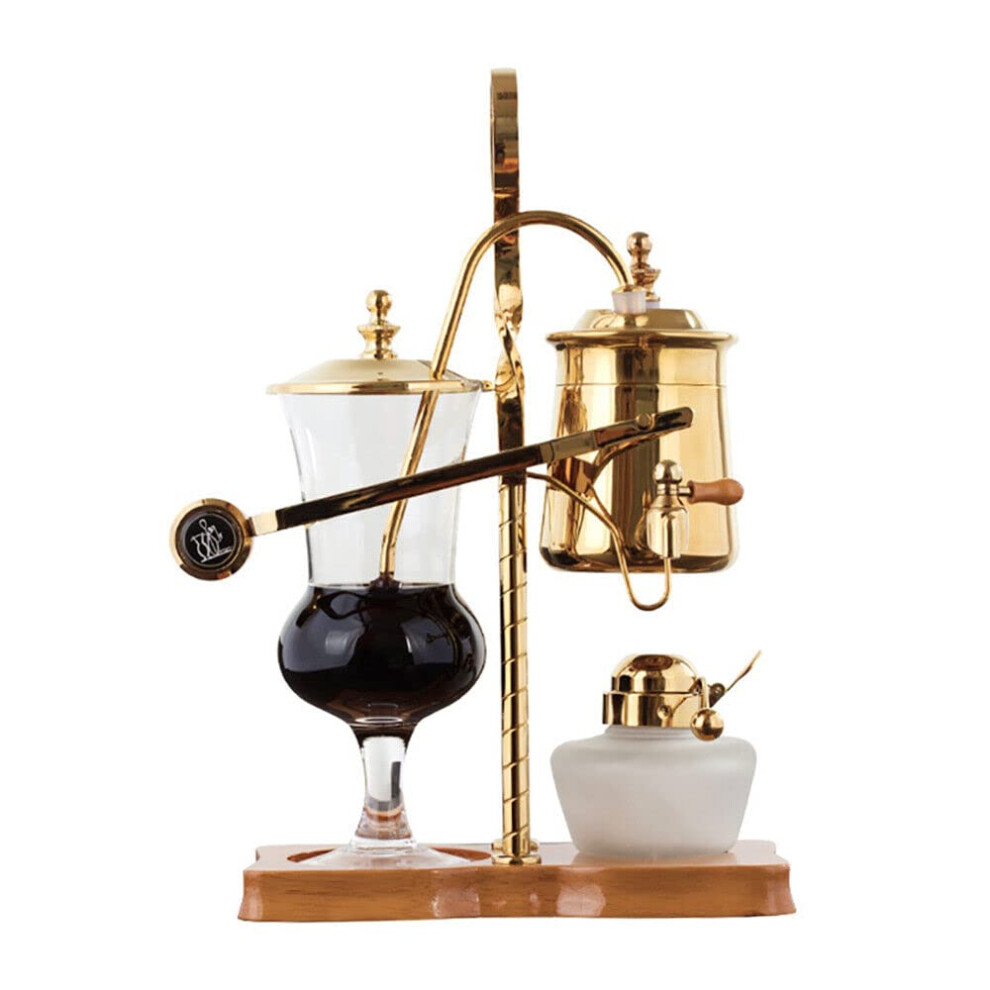 Belgian Royal Coffee Machine Set Balance Syphon Siphon Coffee Maker Gold Siphon Brewer 15oz 400ml