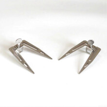 Rotating fork shaft for roasting, compatible with ovens and air fryers, stainless steel. Ref: 3286