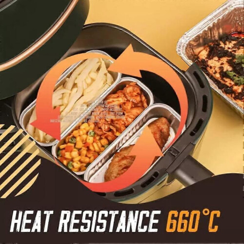 Disposable Aluminum Foil Tin Can Baking Moulds Foil Bowls Multipurpose Rectangular Packaging Box 1