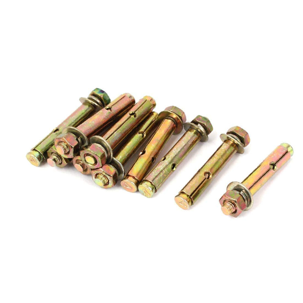 10Mmx70mm Sleeve Anchors Hex Nut Expanding Expansion Bolts Screw 10Pcs (Color : Multiple Colors) 395291727959