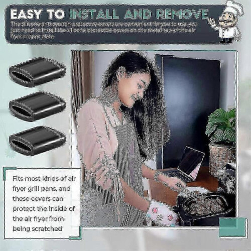 Durable Replacement Rubber Bumpers for Air Fryer,Compatible with Various Brands for Long-Lasting Use 1