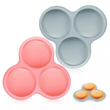 Pack of 2 Cake Moulds (1 Blue 1 Pink) Pancake Moulds Cupcake Baking Mould