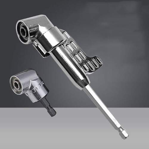 2 PCS Right Angle Drill Attachments, 105 Degree Electric Cornerers, Screwdriver Screws, Laborsaving Bending Cornerers 2