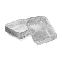 30Piece Set with Aluminium Foil Baking Trays, Square Moulds for Toaster, Oven, Hot Air Fryer