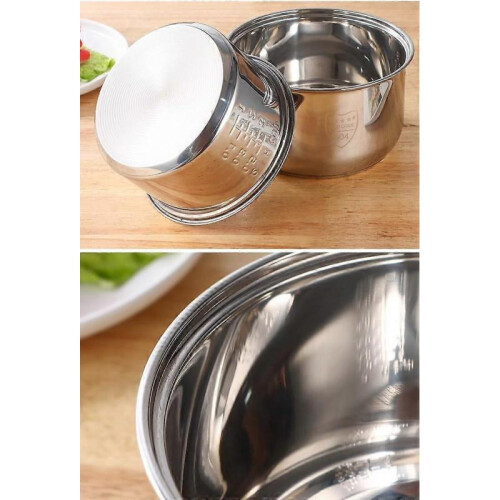 Stainless steel inner pot for rice cookers, easytoclean, silver, one size 1