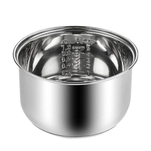 Stainless steel inner pot for rice cookers, easytoclean, silver, one size
