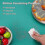 (Green)Heat-Resistant Silicone Countertop Protector Mat, Non-Slip Large Kitchen Counter Desk Table Pad 3